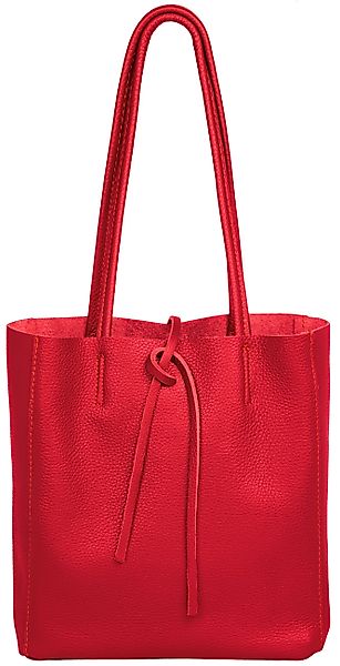 Caspar Schultertasche Mittelgroße Leder Shopper Damen günstig online kaufen