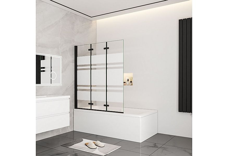 duschspa Badewannenaufsatz 140cm 6mm ESG Faltwand Duschabtrennung Badewanne günstig online kaufen