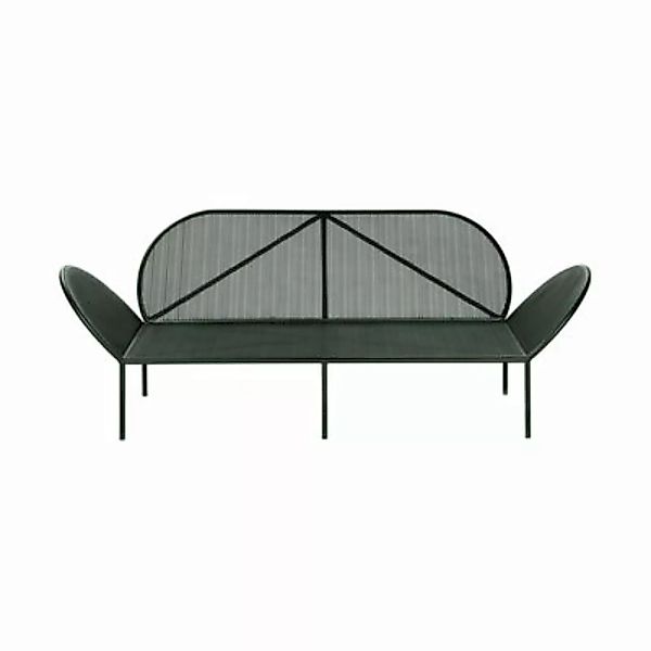 Gartensofa 3-Sitzer Fontainebleau metall grün / Lochstahl - L 210 cm - Sera günstig online kaufen