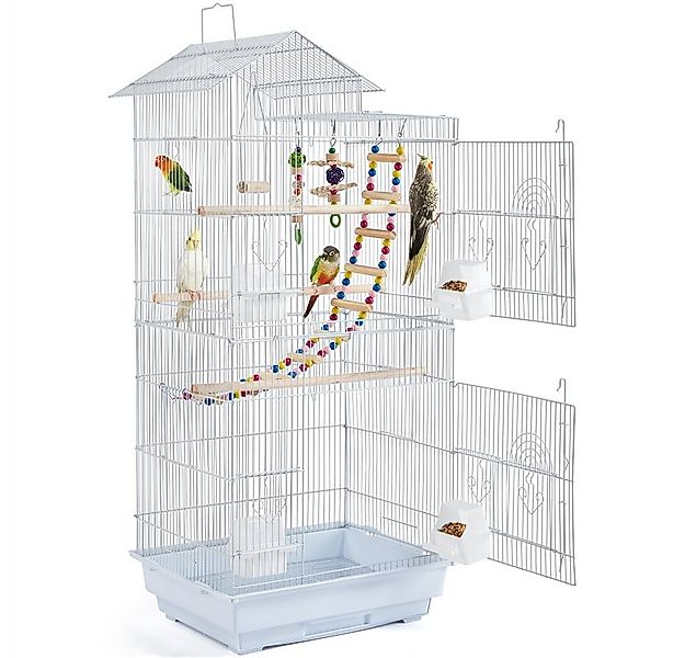 Yaheetech Vogelkäfig, Vogelvoliere mit Vogelspielzeuge Käfigspielzeug günstig online kaufen