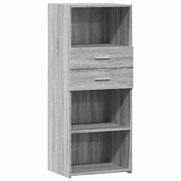 vidaXL Highboard Grau Sonoma 50x42,5x124 cm Holzwerkstoff 846178 günstig online kaufen