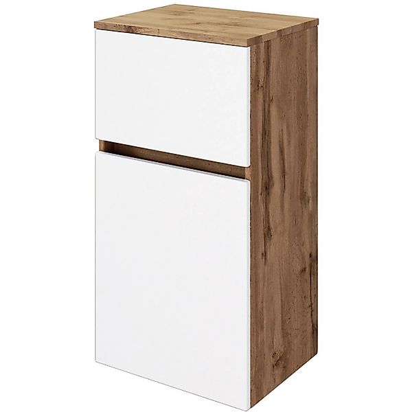 Held Möbel Unterschrank Bari 40 cm matt Grau-Wotaneiche günstig online kaufen
