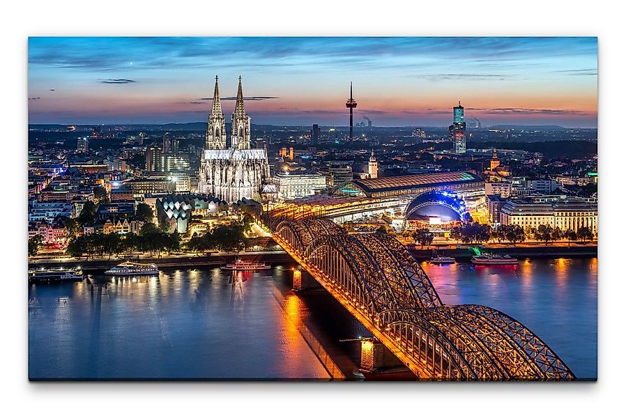 möbel-direkt.de Leinwandbild Bilder XXL Kölner Brücke günstig online kaufen