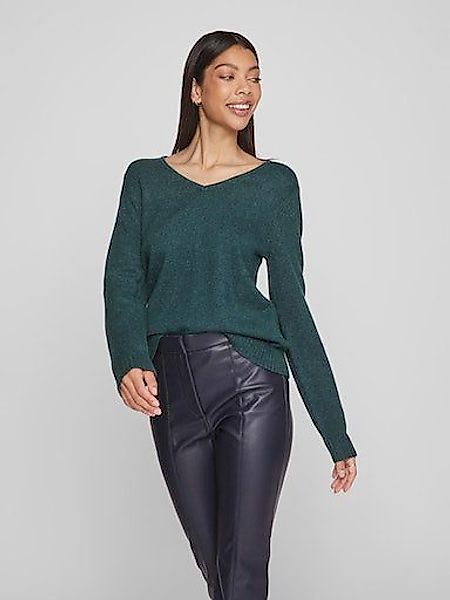 Vila V-Ausschnitt-Pullover VIRIL V-NECK L/S KNIT günstig online kaufen