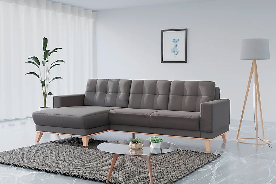 sit&more Ecksofa "Lavida L-Form" wahlweise mit Kippfunktion und Bettkasten günstig online kaufen