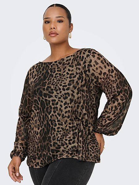 ONLY CARMAKOMA Langarmshirt "CARFOREST LIFE L/S BOATNECK TOP JRS" günstig online kaufen