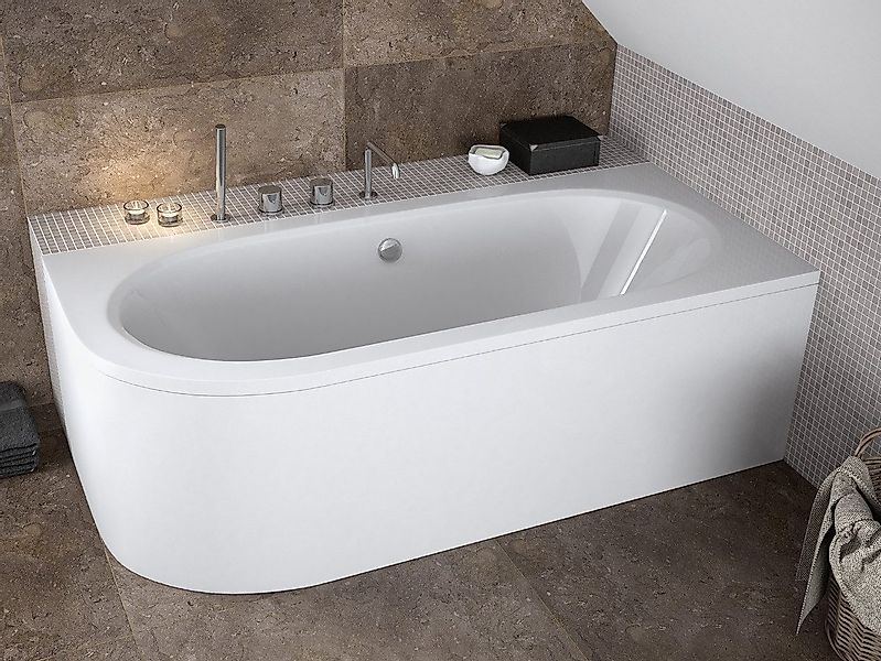KOLMAN Badewanne Eckbadewanne Avita 170x75, (Links/Rechts), günstig online kaufen