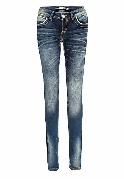 Cipo & Baxx Slim-fit-Jeans "Jeans", mit auffällig farbigen Ziernähten, WD25 günstig online kaufen