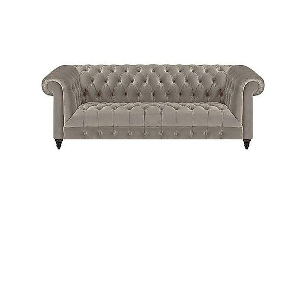 JVmoebel Chesterfield-Sofa Wohnzimmer Luxus Set 2tlg Grau Einrichtung Polst günstig online kaufen