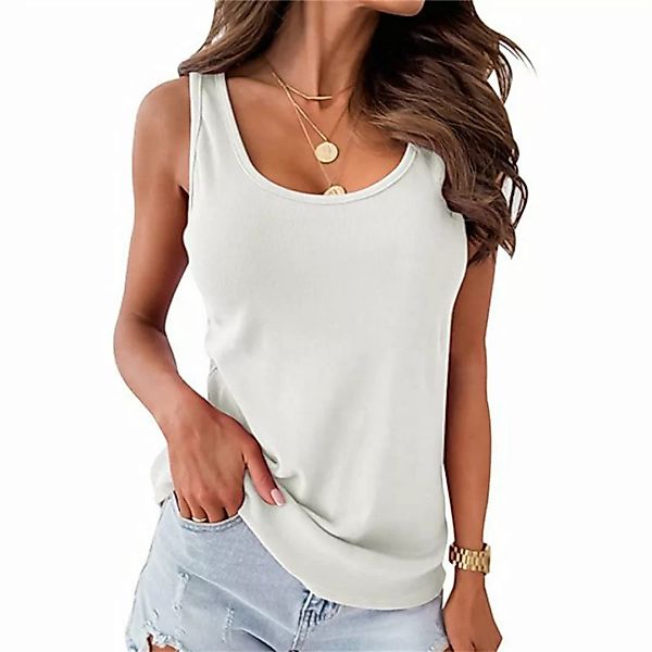 RUZU UG Ripptanktop Einfarbige sexy Weste, Top-T-Shirt für Damen (1-tlg) günstig online kaufen