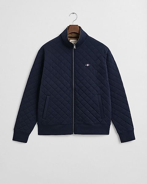 Gant Sweatjacke QUILTED CORD COLLAR FULL ZIP Mit Rundhalsausschnitt günstig online kaufen