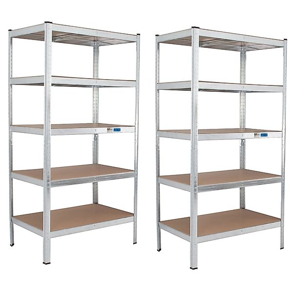 TRUTZHOLM 2x Schwerlastregal 180x90x60cm Lagerregal Traglast Je 875 kg günstig online kaufen