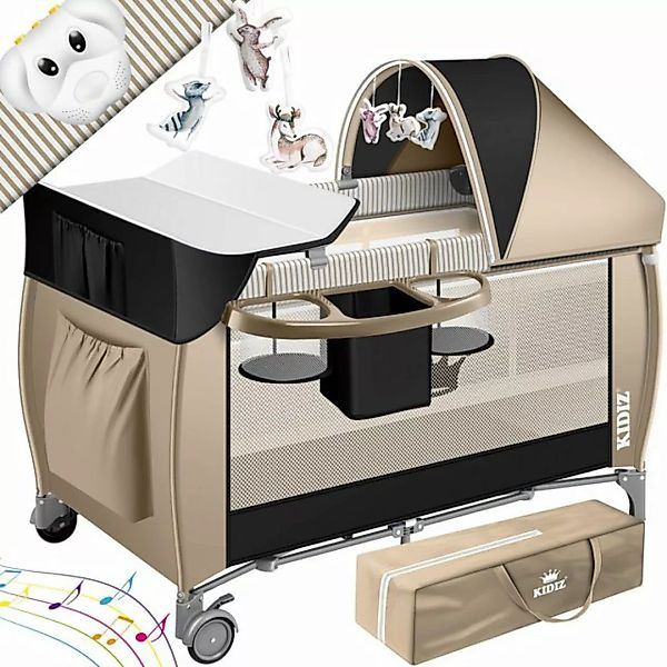 KIDIZ Baby-Reisebett, Babybett in Reisebett Kombi Set Baby Bett mit Wickela günstig online kaufen