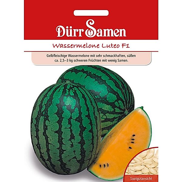 Dürr Samen Orangefleischige Wassermelonen Luteo F1 Saatgut günstig online kaufen