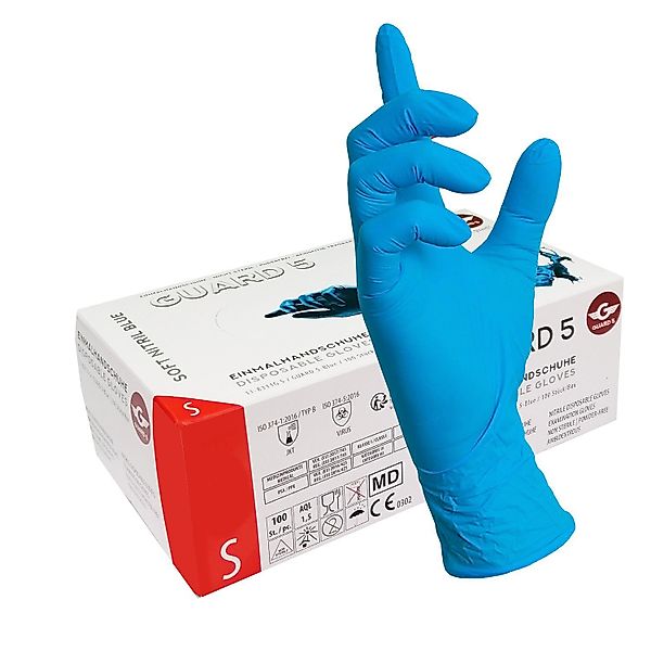 GUARD 5 Einweghandschuhe 100er Box blaue günstig online kaufen