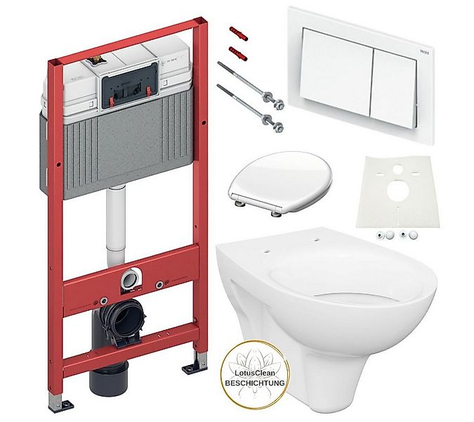 TECE Vorwandelement WC TECE Spülkasten WC inkl. Sitz Betätigungsplatte, Spa günstig online kaufen