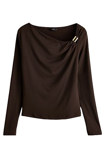 Next Blusenshirt Weiches, asymmetrische Langarmoberteil (1-tlg) günstig online kaufen