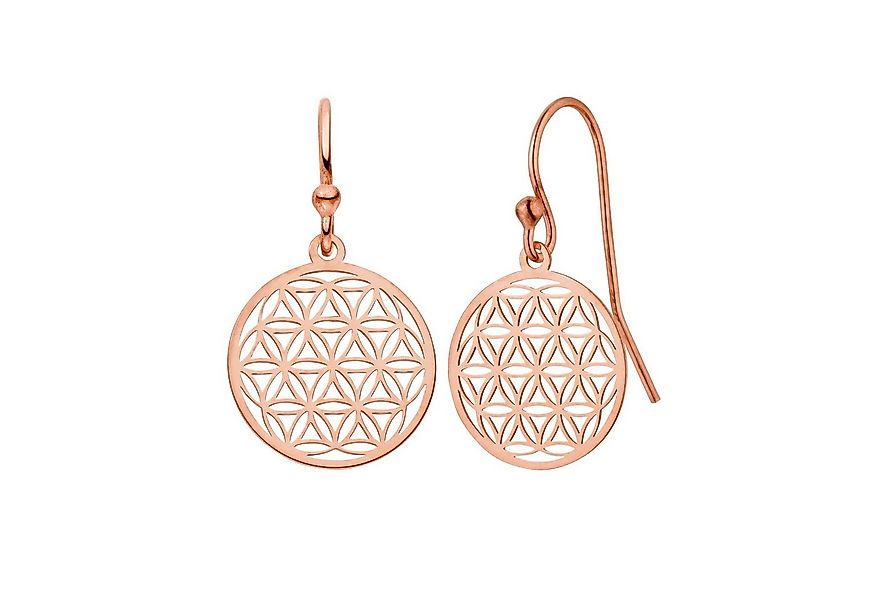 SCHOSCHON Paar Ohrhaken Ohrhaken Blume des Lebens 925 Silber Ohrringe Leben günstig online kaufen
