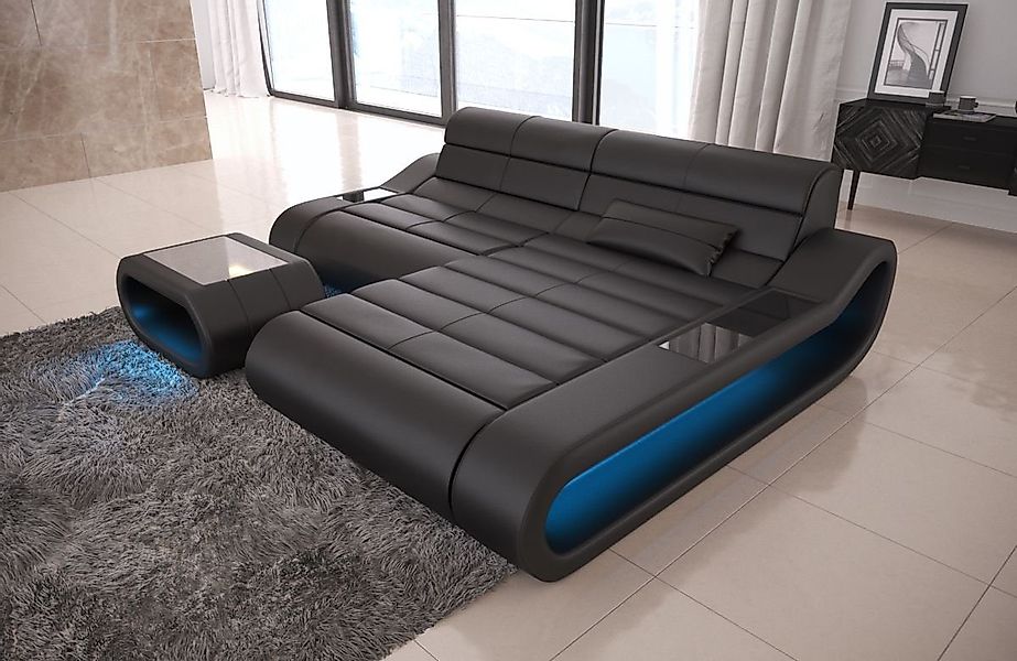 Sofa Dreams Ecksofa Leder Sofa Ledercouch Concept L Form kurz Ledersofa, Co günstig online kaufen