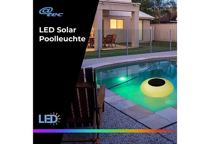 @tec Pool-Lampe LED Solar Schwimmleuchte Teichlampe mit Farbwechsel, LED fe günstig online kaufen