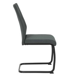 Schwingstühle in Anthrazit und Schwarz hoher Lehne (Set) günstig online kaufen