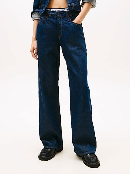 Tommy Jeans Relax-fit-Jeans "MIA MR RLXD STR" in blauer Waschung, mit Hamme günstig online kaufen