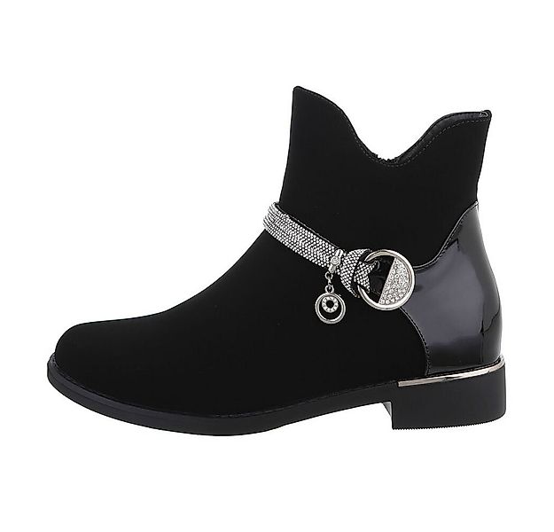 Ital-Design Damen Elegant Stiefelette (84633662) Blockabsatz Flache Stiefel günstig online kaufen