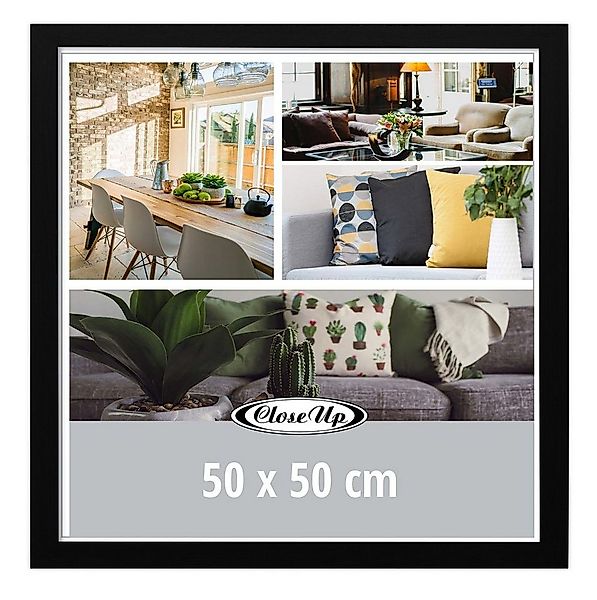 Close Up Bilderrahmen Posterrahmen 50 x 50 cm schwarz günstig online kaufen