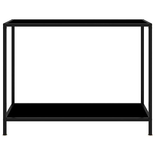 vidaXL Konsolentisch Schwarz 100x35x75 cm Hartglas Modell 2 günstig online kaufen