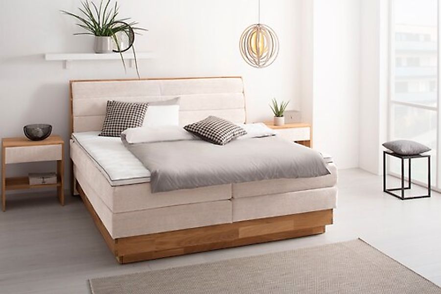 OTTO products Boxspringbett, LED-Beleuchtung, mit zertifizierten, recycelte günstig online kaufen