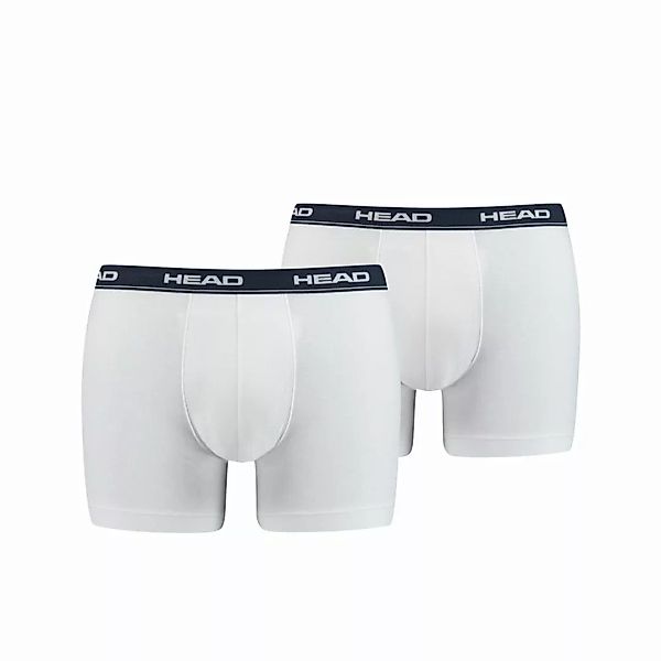HEAD Herren Boxershort, 2er Pack - Baumwoll Stretch, Basic, einfarbig Weiß/ günstig online kaufen