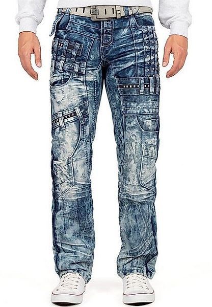 Kosmo Lupo 5-Pocket-Jeans Auffällige Herren Hose BA-KM8004 (1-tlg) mit Niet günstig online kaufen
