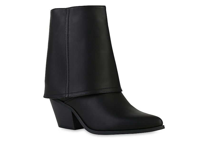 VAN HILL 841322 Cowboy Boots Damen Leicht Gefütterte Cowboy Boots Stiefelet günstig online kaufen