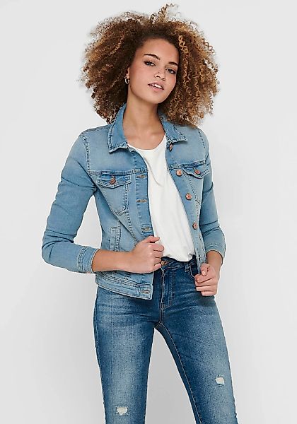 ONLY Jeansjacke "ONLTIA DNM JACKET LB BEX179 NOOS" in modischer Waschung günstig online kaufen