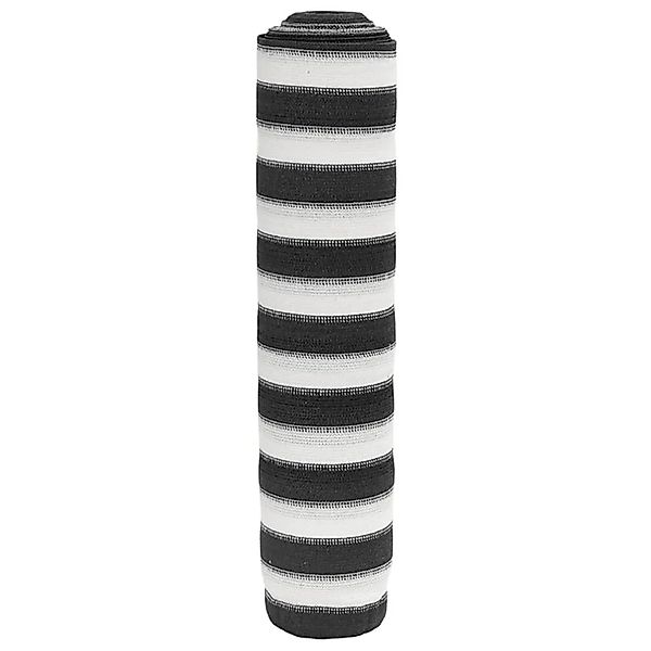 vidaXL Zaunblende Anthrazit und Weiß 1,5x50 m HDPE 150 g/m² 4003679 günstig online kaufen