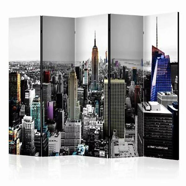 artgeist Paravent Iridescent skyscrapers  II [Room Dividers] mehrfarbig Gr. günstig online kaufen