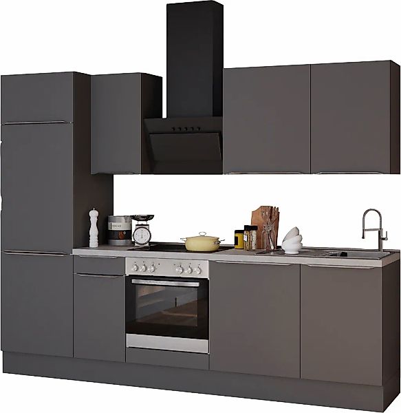 KOCHSTATION Küchenzeile "KS-Aken", Breite 270 cm, wahlweise mit E-Geräten, günstig online kaufen