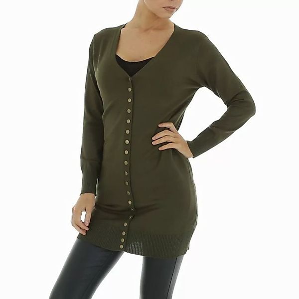 Ital-Design Strickjacke Damen Freizeit (81575147) Stretch Longpullover in K günstig online kaufen