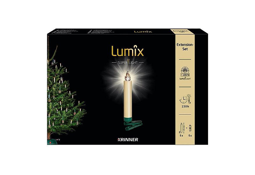 lumix LED-Christbaumkerzen LUMIX SuperLight Elfenbein Erweiterung günstig online kaufen