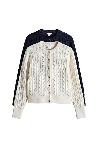 The Set Strickjacke The Set Strickjacken mit Zopfmuster, 2er-Pack (2-tlg) günstig online kaufen