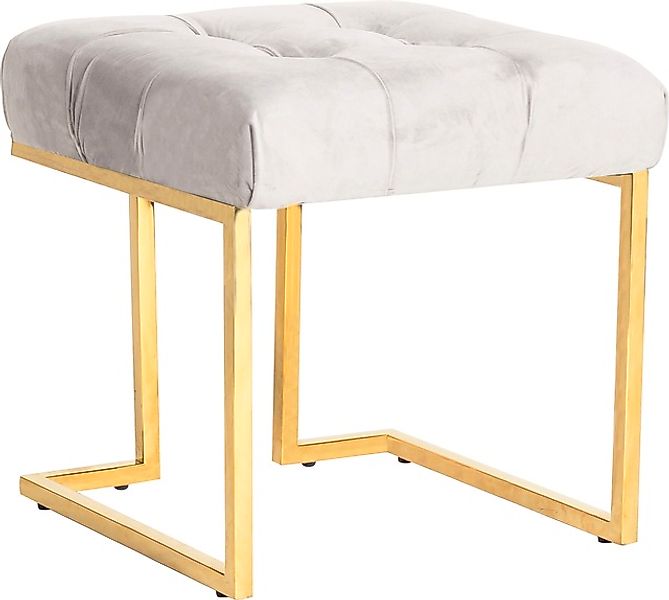 Kayoom Sitzhocker »Hocker Rare, Edler Touch durch goldenes Gestell«, (1 St. günstig online kaufen