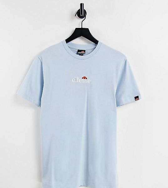 ellesse – T-Shirt in Blau mit kleinem, mittigem Logo, exklusiv bei ASOS günstig online kaufen