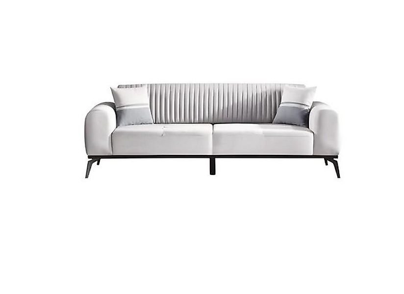JVmoebel 3-Sitzer Modern Design Polster Grau Sitz Couch 3 Sitzer Sofa Sofas günstig online kaufen