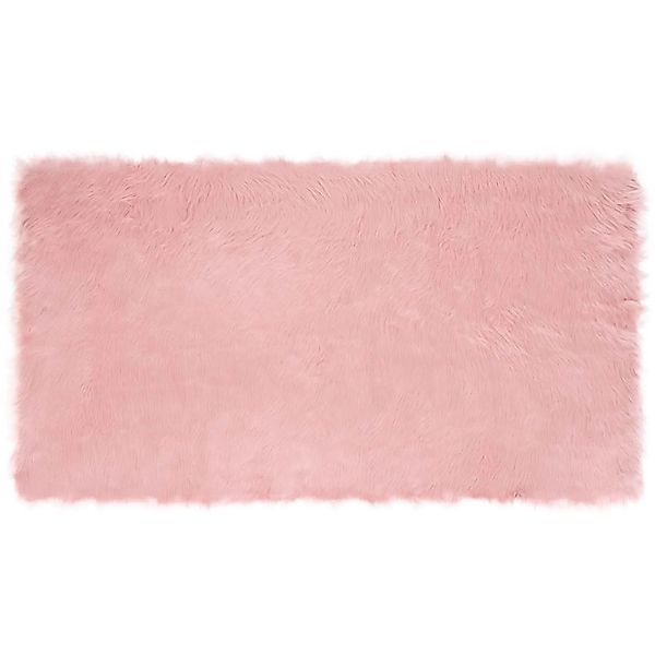vidaXL Kunstschaffell Teppich Tafalla Rosa 60 x 110 cm Polyester 42021543 günstig online kaufen