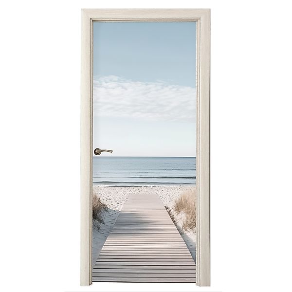 MuchoWow Türtapete Pfad - Strand - günstig online kaufen