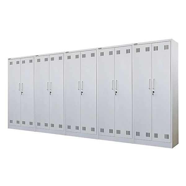 PROREGAL Mega Deal 5x Putzmittelschrank Rhino Metall 2 Türen Abschließbar B günstig online kaufen