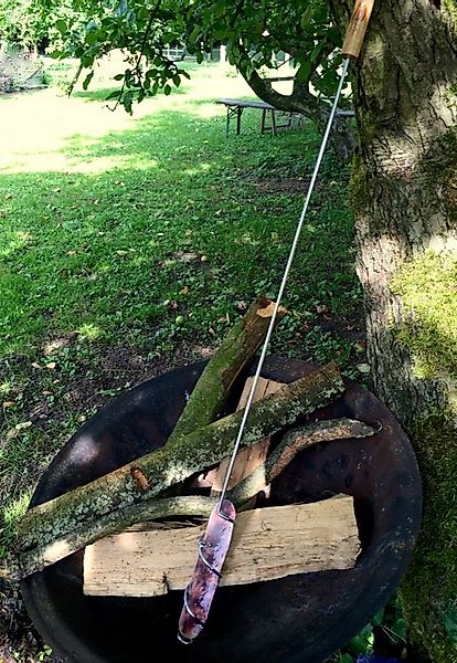 Antikas Feuerstelle Würstchen Grillspieße Wurstgriller, Würstl grillen, Spi günstig online kaufen