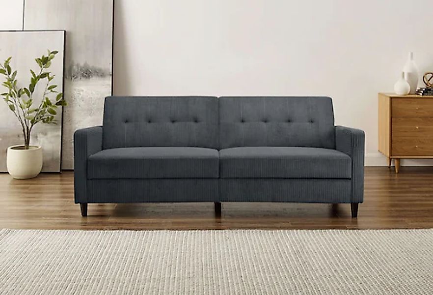 Dorel Home 3-Sitzer "Hartford II" Bettfunktion, Rückenlehne 2-teilig, 3-fac günstig online kaufen