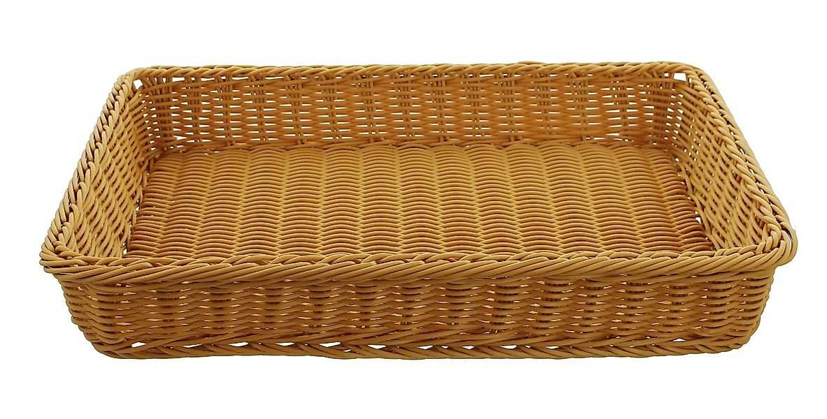 Dekoleidenschaft Regalkorb Auslagekorb aus Polyrattan, Schrankkorb, günstig online kaufen