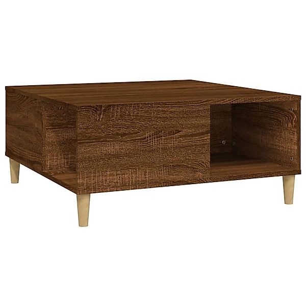 vidaXL Couchtisch Braun Eichen-Optik 80x80x36,5 cm Holzwerkstoff Modell 1 günstig online kaufen